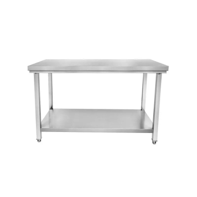 Table de travail en inox P600 mm hauteur 650 mm